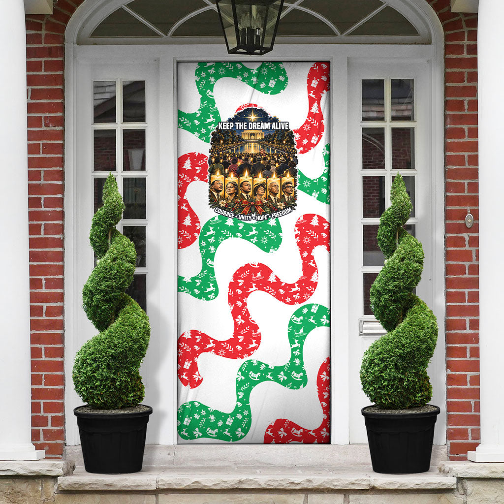 Civil Rights Leaders Christmas Door Cover Vintage Black History Hope Freedom Art