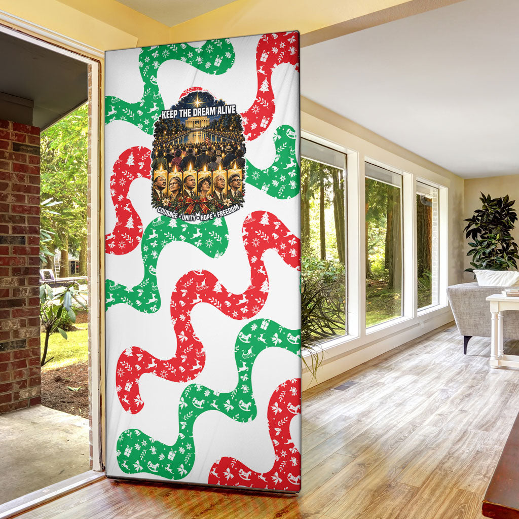 Civil Rights Leaders Christmas Door Cover Vintage Black History Hope Freedom Art