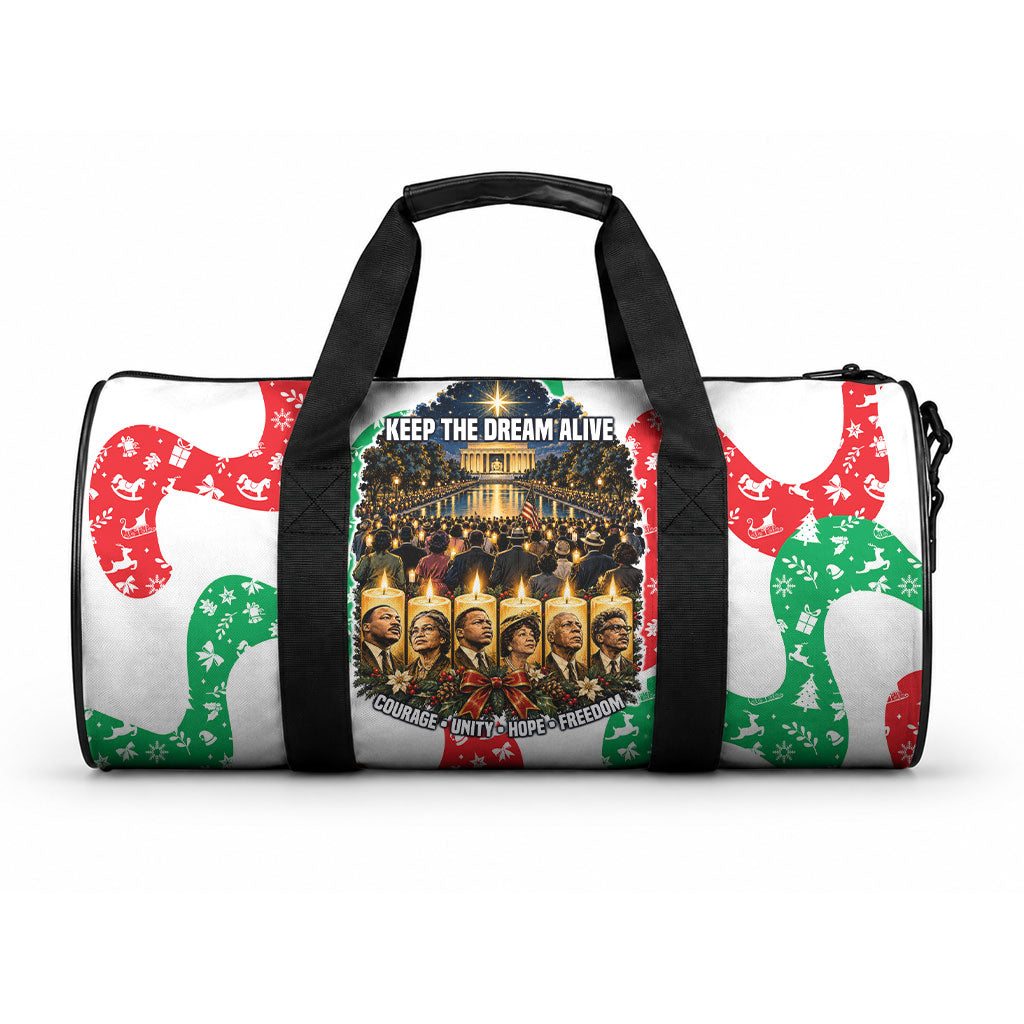 Civil Rights Leaders Christmas Duffle Bag Vintage Black History Hope Freedom Art