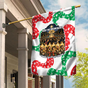 Civil Rights Leaders Christmas Garden Flag Vintage Black History Hope Freedom Art