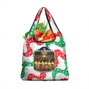 Civil Rights Leaders Christmas Grocery Bag Vintage Black History Hope Freedom Art