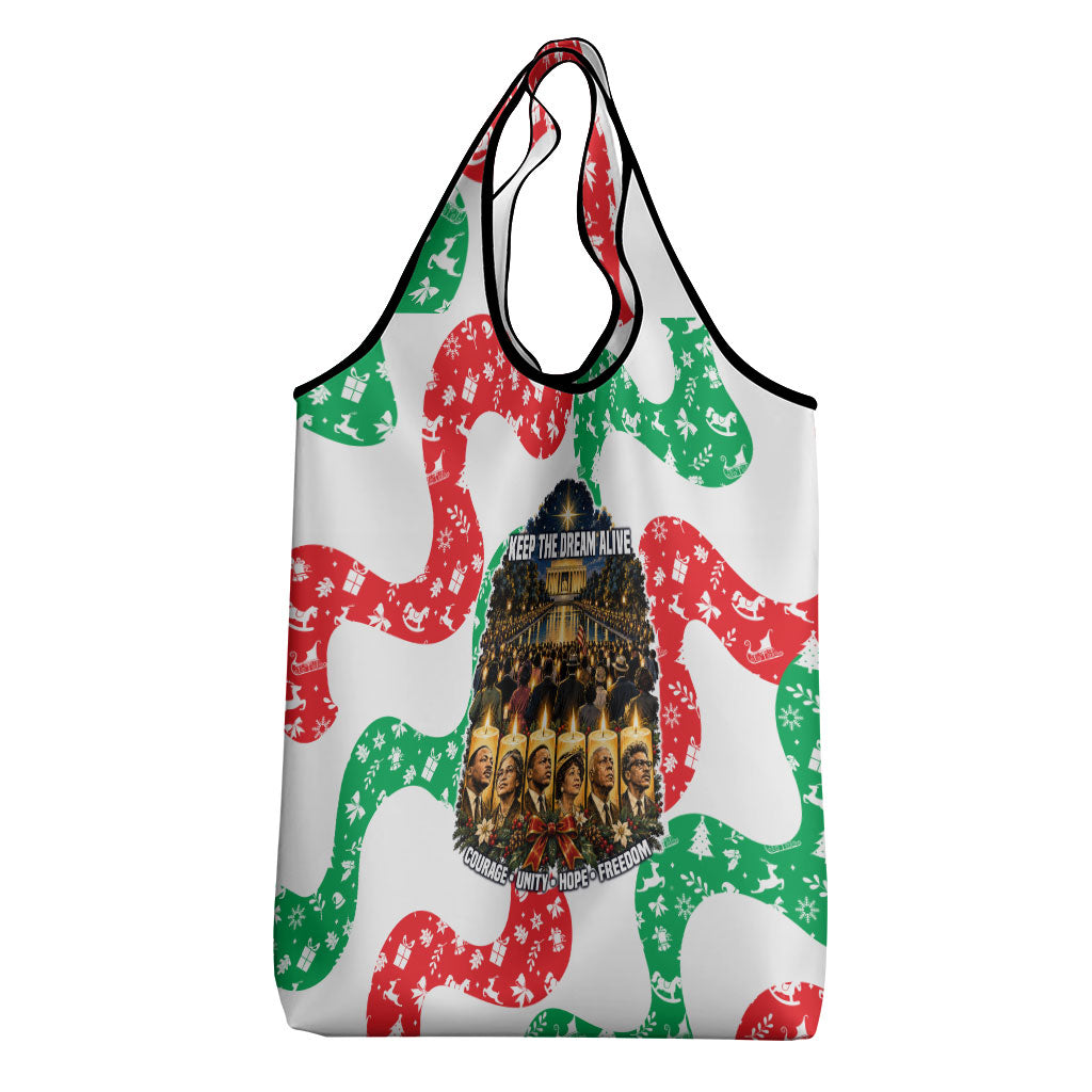 Civil Rights Leaders Christmas Grocery Bag Vintage Black History Hope Freedom Art