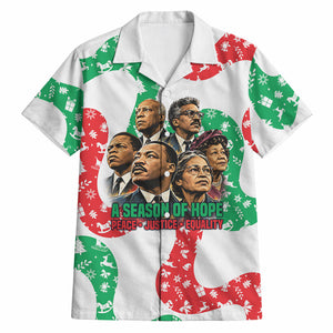 Civil Rights Leaders Christmas Hawaiian Shirt Vintage Black History Hope Freedom Art
