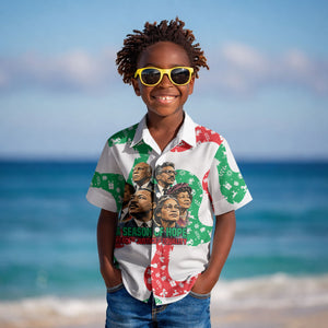 Civil Rights Leaders Christmas Kid Hawaiian Shirt Vintage Black History Hope Freedom Art