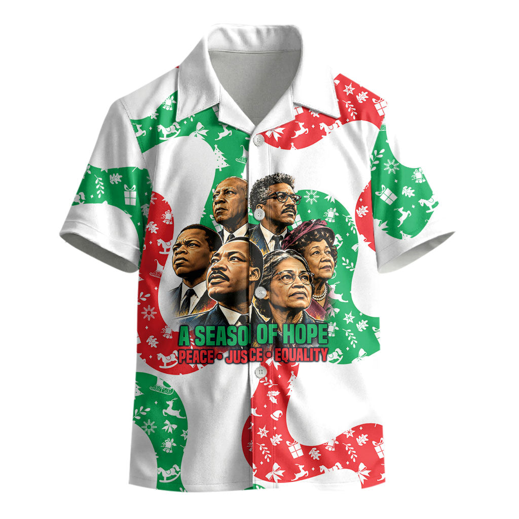 Civil Rights Leaders Christmas Kid Hawaiian Shirt Vintage Black History Hope Freedom Art