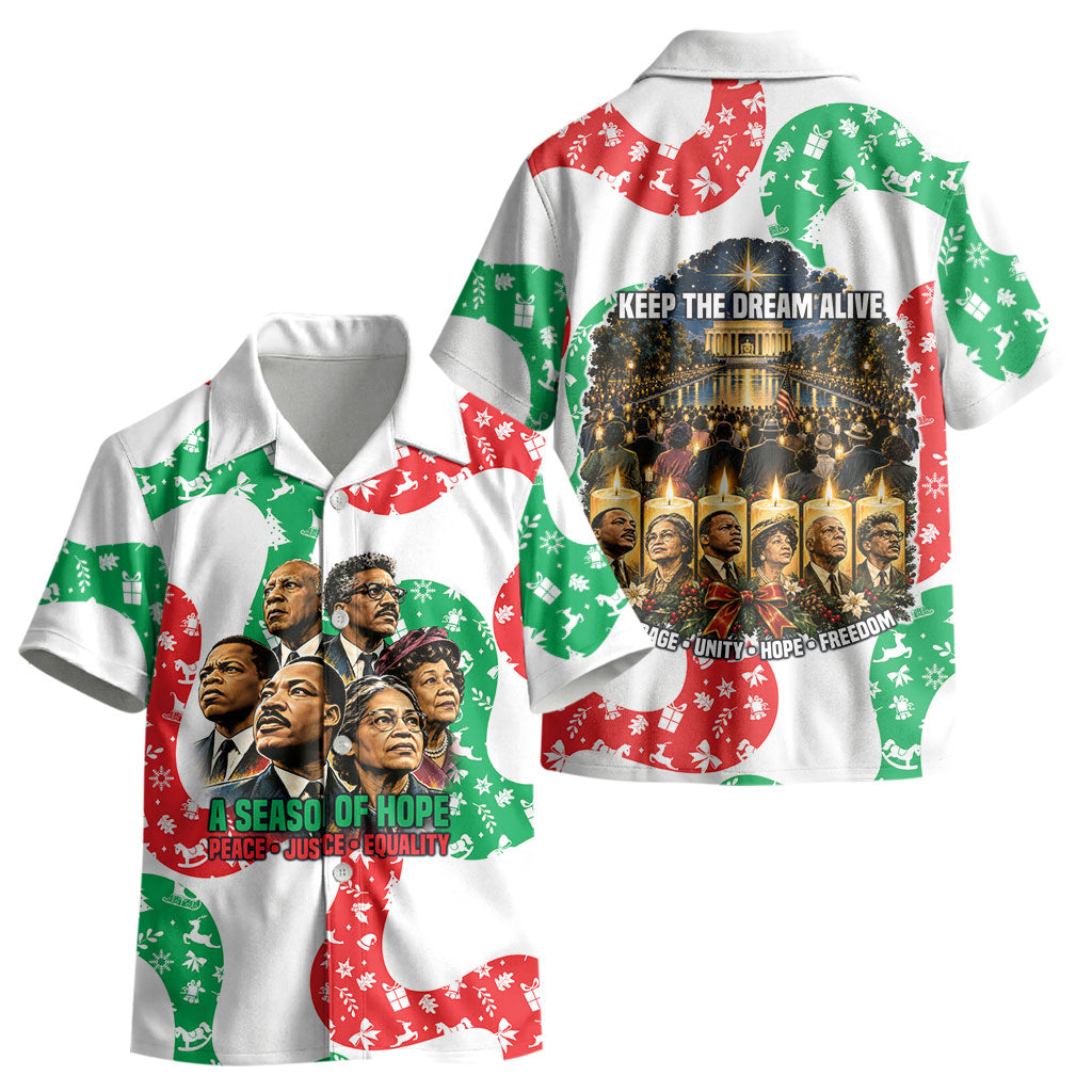 Civil Rights Leaders Christmas Kid Hawaiian Shirt Vintage Black History Hope Freedom Art