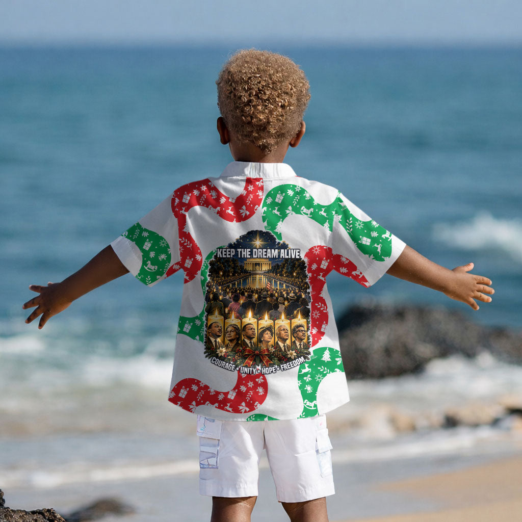 Civil Rights Leaders Christmas Kid Hawaiian Shirt Vintage Black History Hope Freedom Art
