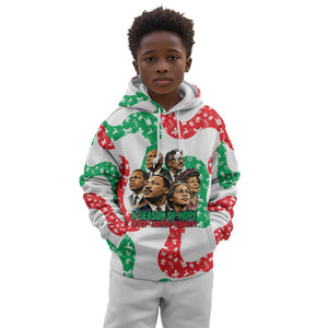 Civil Rights Leaders Christmas Kid Hoodie Vintage Black History Hope Freedom Art