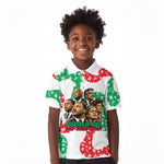 Civil Rights Leaders Christmas Kid Polo Shirt Vintage Black History Hope Freedom Art