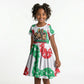Civil Rights Leaders Christmas Kid Short Sleeve Dress Vintage Black History Hope Freedom Art