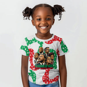 Civil Rights Leaders Christmas Kid T shirt Vintage Black History Hope Freedom Art