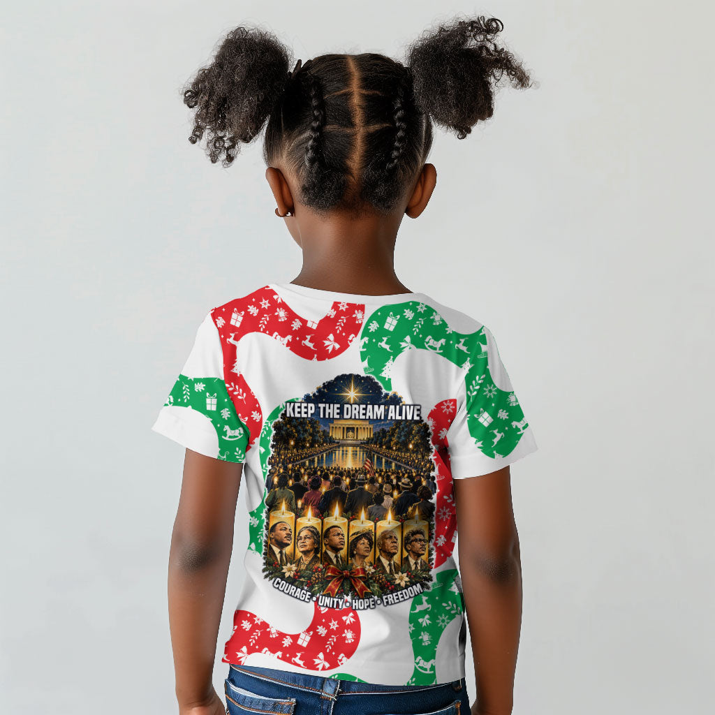 Civil Rights Leaders Christmas Kid T shirt Vintage Black History Hope Freedom Art