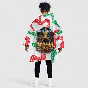 Civil Rights Leaders Christmas Kid Wearable Blanket Hoodie Vintage Black History Hope Freedom Art