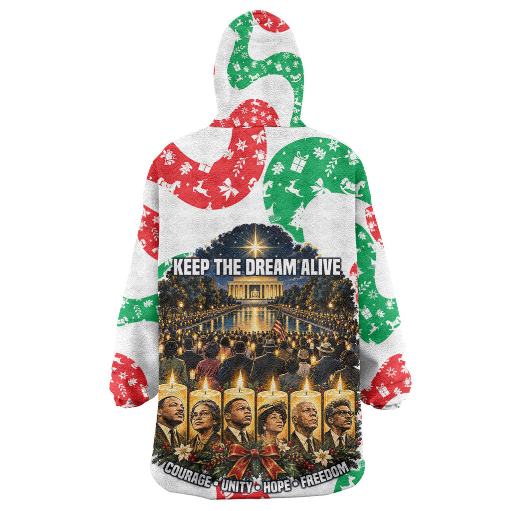 Civil Rights Leaders Christmas Kid Wearable Blanket Hoodie Vintage Black History Hope Freedom Art