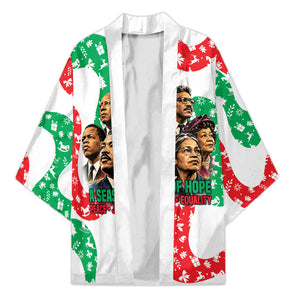 Civil Rights Leaders Christmas Kimono Vintage Black History Hope Freedom Art