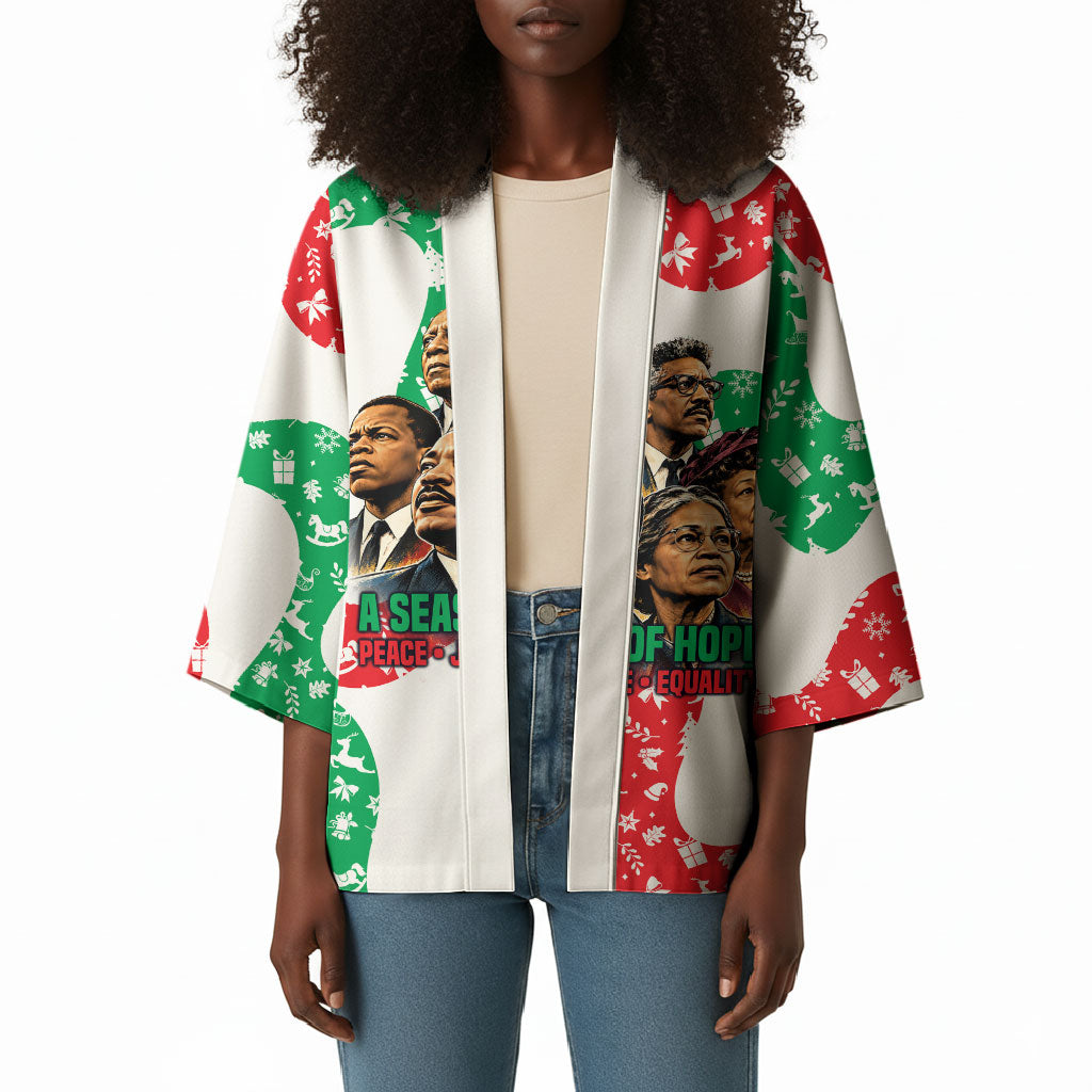 Civil Rights Leaders Christmas Kimono Vintage Black History Hope Freedom Art