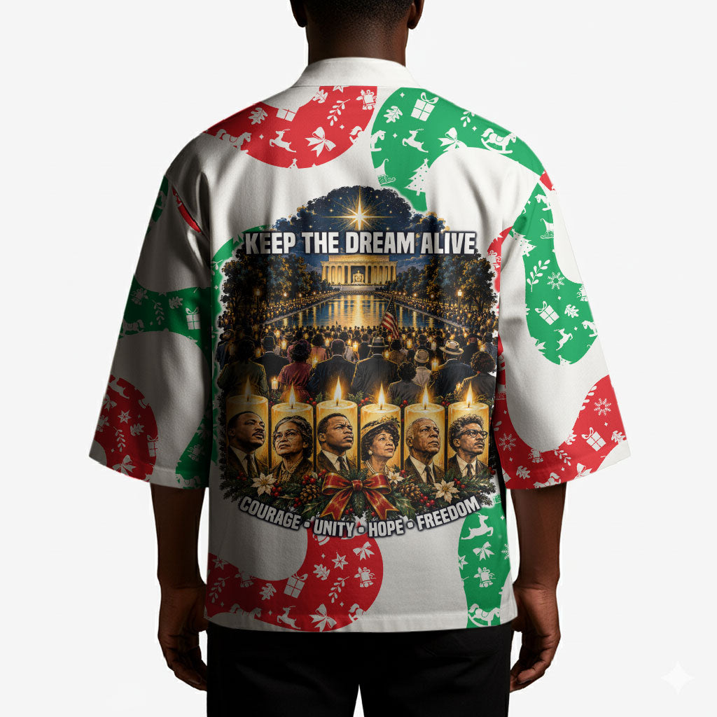 Civil Rights Leaders Christmas Kimono Vintage Black History Hope Freedom Art