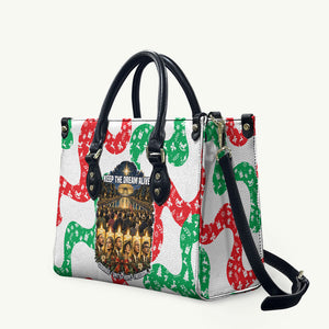 Civil Rights Leaders Christmas Leather Bag Vintage Black History Hope Freedom Art