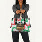 Civil Rights Leaders Christmas Leather Bag Vintage Black History Hope Freedom Art