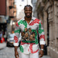 Civil Rights Leaders Christmas Long Sleeve Button Shirt Vintage Black History Hope Freedom Art