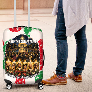 Civil Rights Leaders Christmas Luggage Cover Vintage Black History Hope Freedom Art