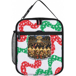 Civil Rights Leaders Christmas Lunch Bag Vintage Black History Hope Freedom Art