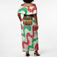 Civil Rights Leaders Christmas Off Shoulder Maxi Dress Vintage Black History Hope Freedom Art