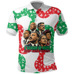 Civil Rights Leaders Christmas Polo Shirt Vintage Black History Hope Freedom Art
