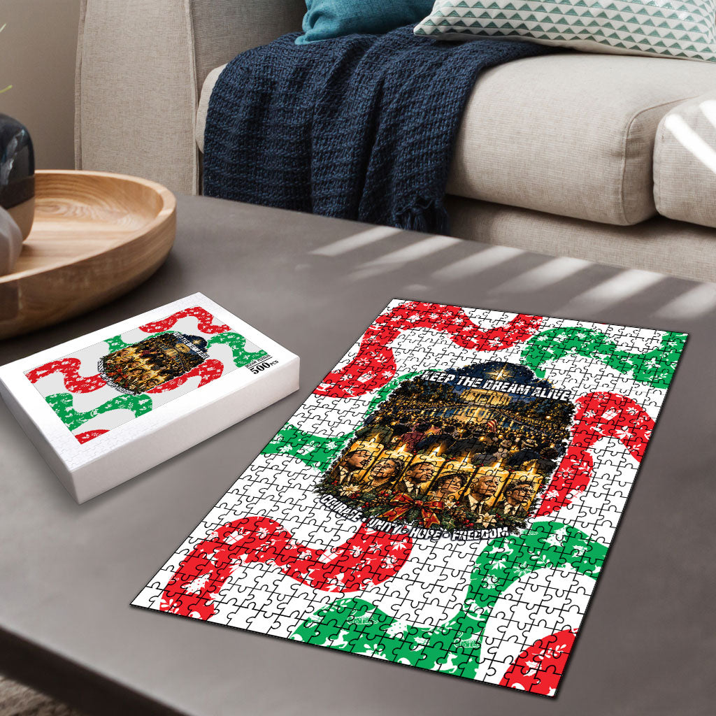 Civil Rights Leaders Christmas Puzzle Vintage Black History Hope Freedom Art