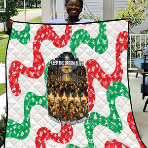 Civil Rights Leaders Christmas Quilt Vintage Black History Hope Freedom Art