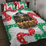Civil Rights Leaders Christmas Quilt Bed Set Vintage Black History Hope Freedom Art
