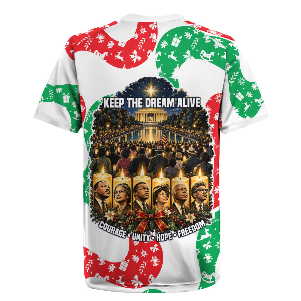 Civil Rights Leaders Christmas Rugby Jersey Vintage Black History Hope Freedom Art