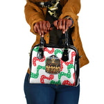 Civil Rights Leaders Christmas Shoulder Handbag Vintage Black History Hope Freedom Art