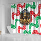 Civil Rights Leaders Christmas Shower Curtain Vintage Black History Hope Freedom Art