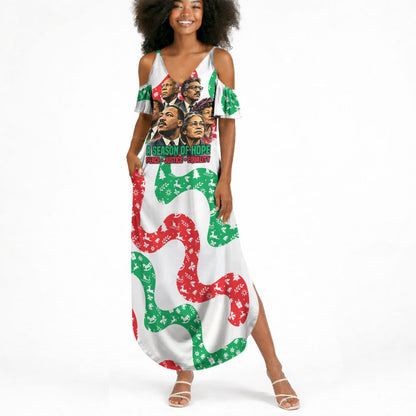 Civil Rights Leaders Christmas Summer Maxi Dress Vintage Black History Hope Freedom Art