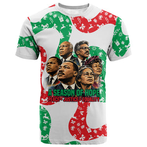Civil Rights Leaders Christmas T shirt Vintage Black History Hope Freedom Art