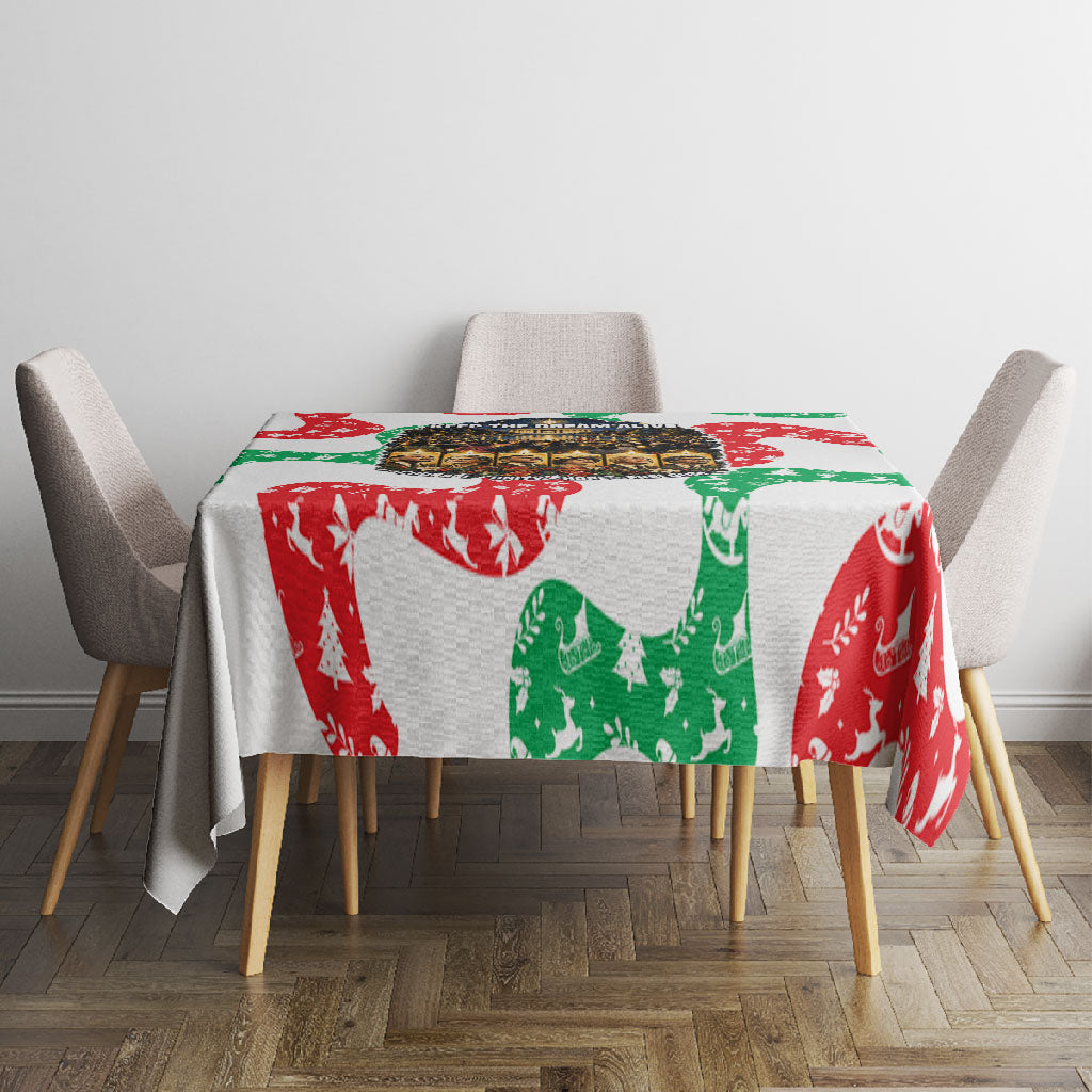 Civil Rights Leaders Christmas Tablecloth Vintage Black History Hope Freedom Art