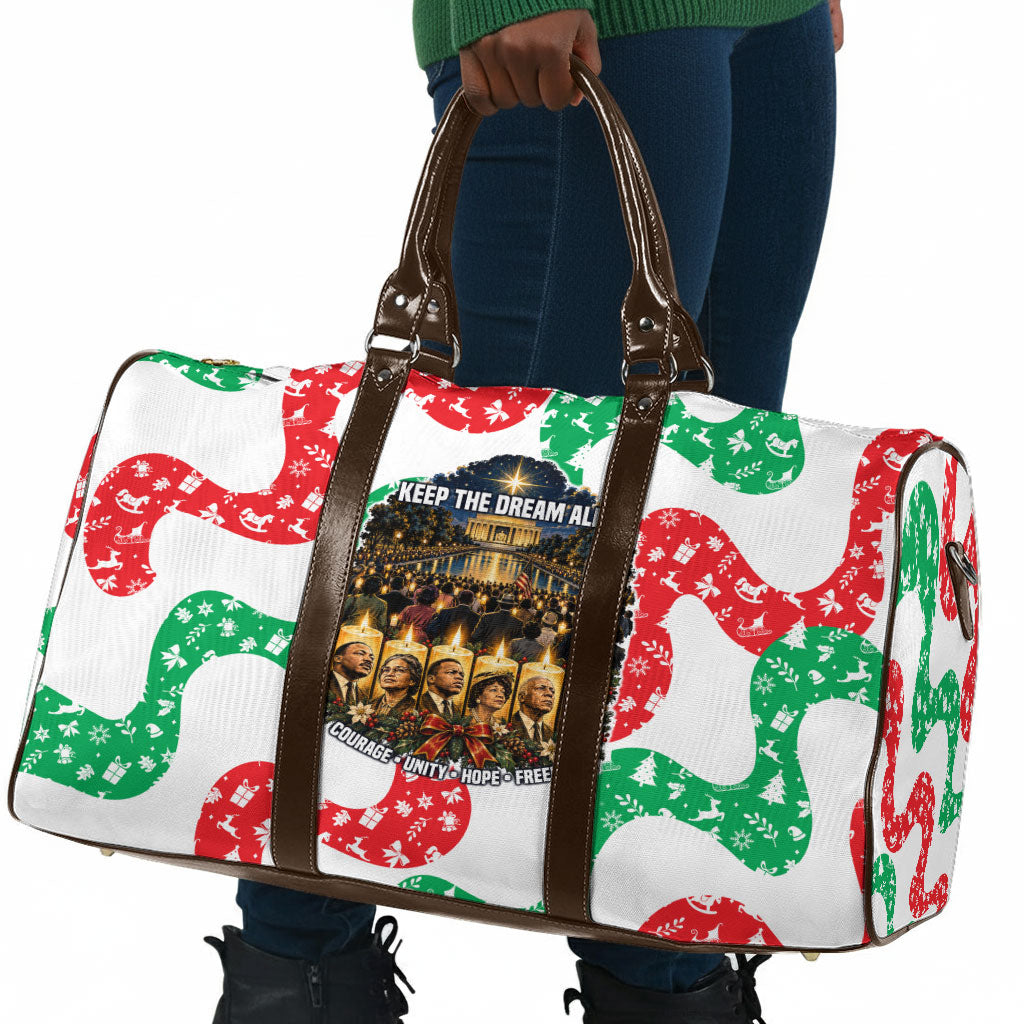 Civil Rights Leaders Christmas Travel Bag Vintage Black History Hope Freedom Art