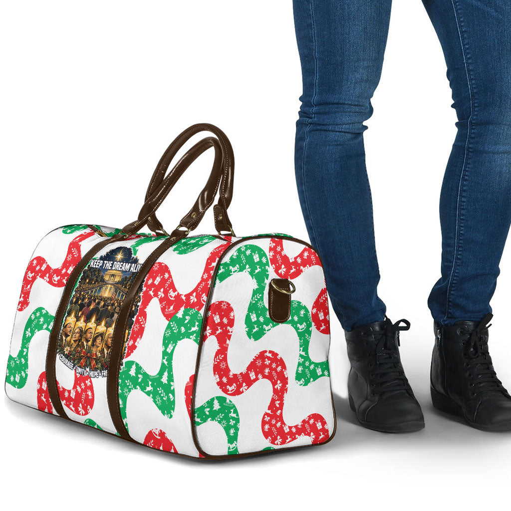 Civil Rights Leaders Christmas Travel Bag Vintage Black History Hope Freedom Art