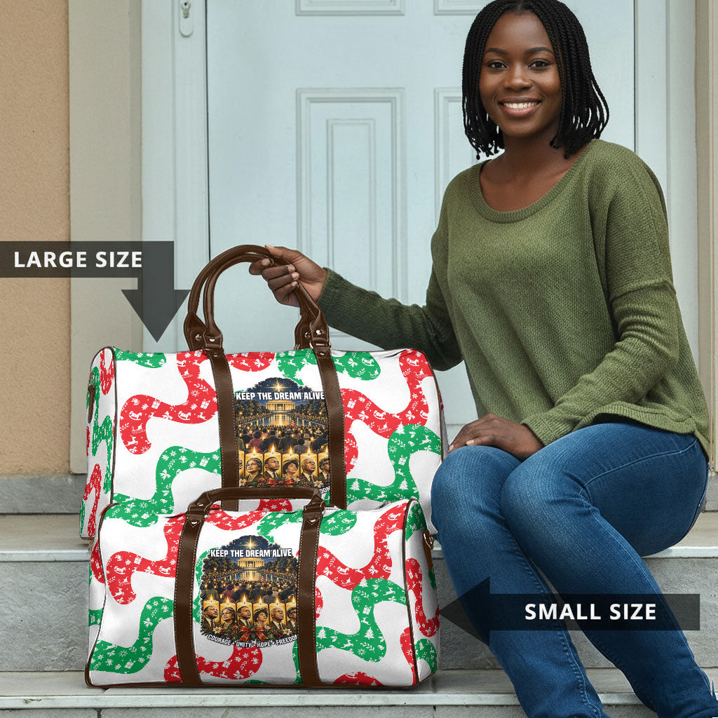 Civil Rights Leaders Christmas Travel Bag Vintage Black History Hope Freedom Art