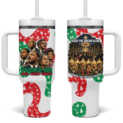 Civil Rights Leaders Christmas Tumbler With Handle Vintage Black History Hope Freedom Art