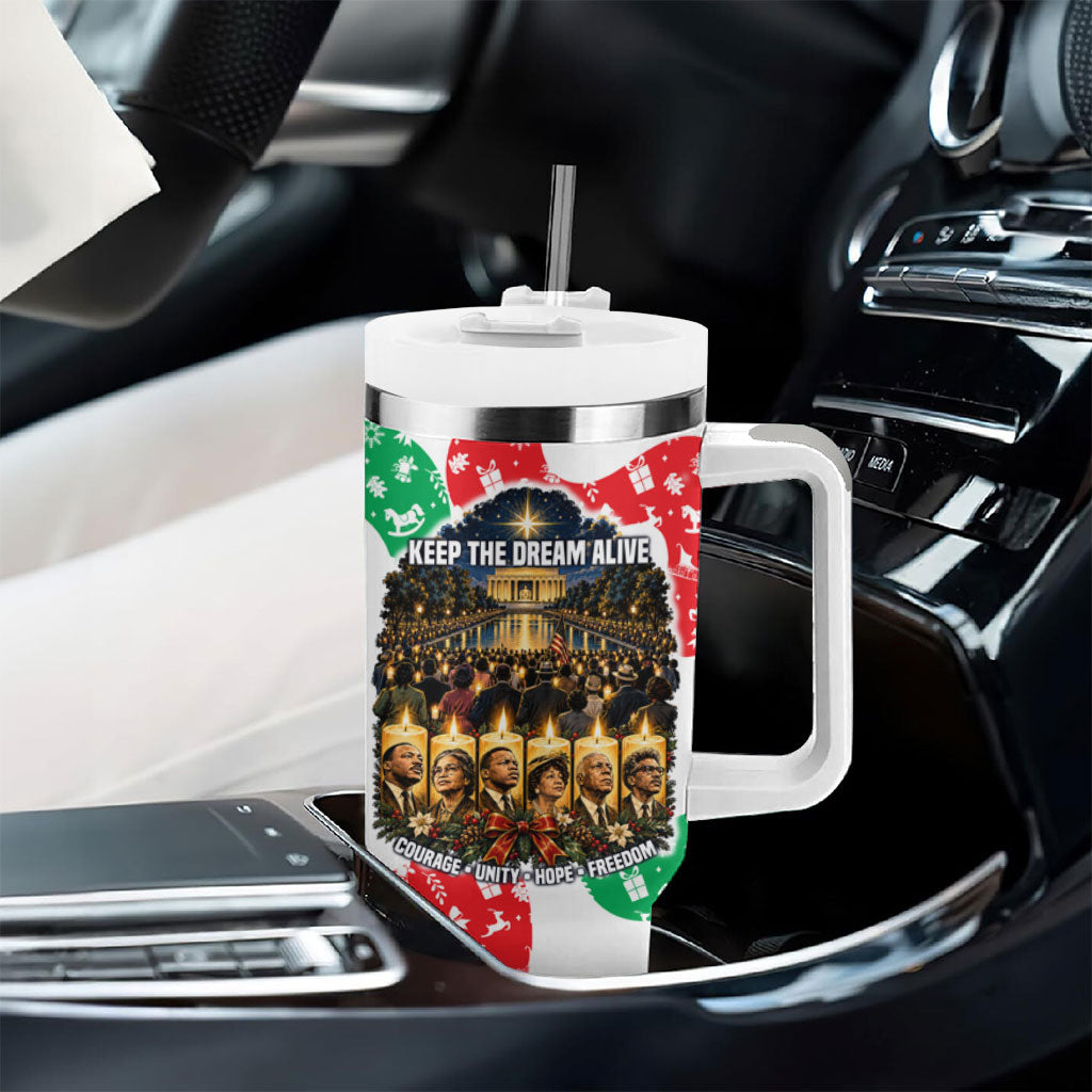 Civil Rights Leaders Christmas Tumbler With Handle Vintage Black History Hope Freedom Art
