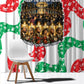 Civil Rights Leaders Christmas Window Curtain Vintage Black History Hope Freedom Art