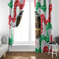 Civil Rights Leaders Christmas Window Curtain Vintage Black History Hope Freedom Art