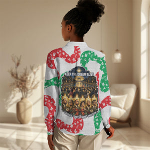 Civil Rights Leaders Christmas Women Casual Shirt Vintage Black History Hope Freedom Art