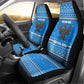Equatorial Guinea Christmas Car Seat Cover Nzalang Noel Eagle Flag Snowflakes - African Pride