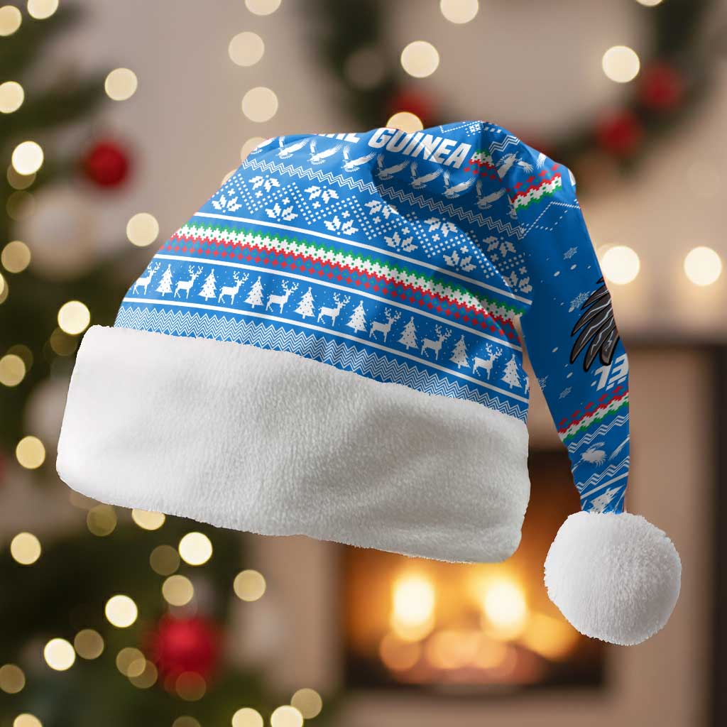 Equatorial Guinea Christmas Santa Hat Nzalang Noel Eagle Flag Snowflakes - African Pride