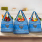 Equatorial Guinea Christmas Grocery Bag Nzalang Noel Eagle Flag Snowflakes - African Pride