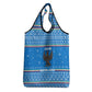 Equatorial Guinea Christmas Grocery Bag Nzalang Noel Eagle Flag Snowflakes - African Pride