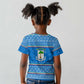 Equatorial Guinea Christmas Kid T shirt Nzalang Noel Eagle Flag Snowflakes - African Pride